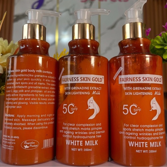 Fairness Skin Gold Milk Body Lotion 3 pieces